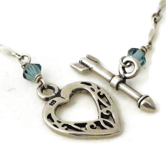 Sterling Butterfly Necklace Regencycore Blue Agate Mariposa Fantasy - Picture 4 of 8